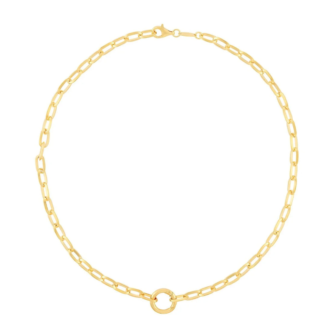 Infinity Clasp Necklace Gold