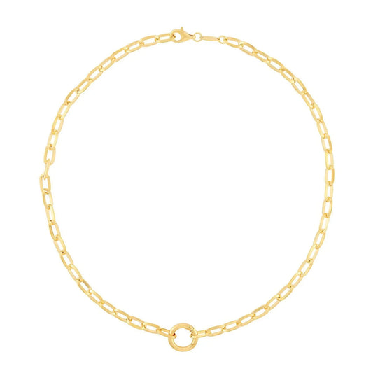 Infinity Clasp Necklace Gold