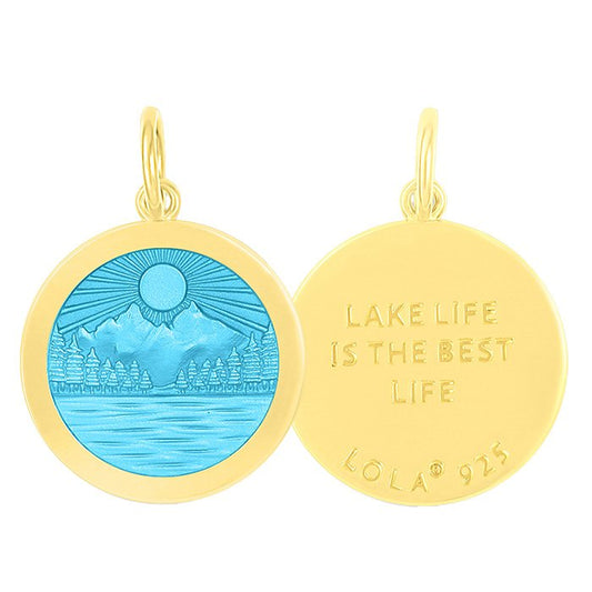 Lake Life All Gold Pendant