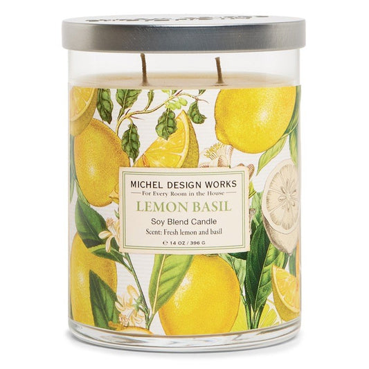 Lemon Basil Candle Jar