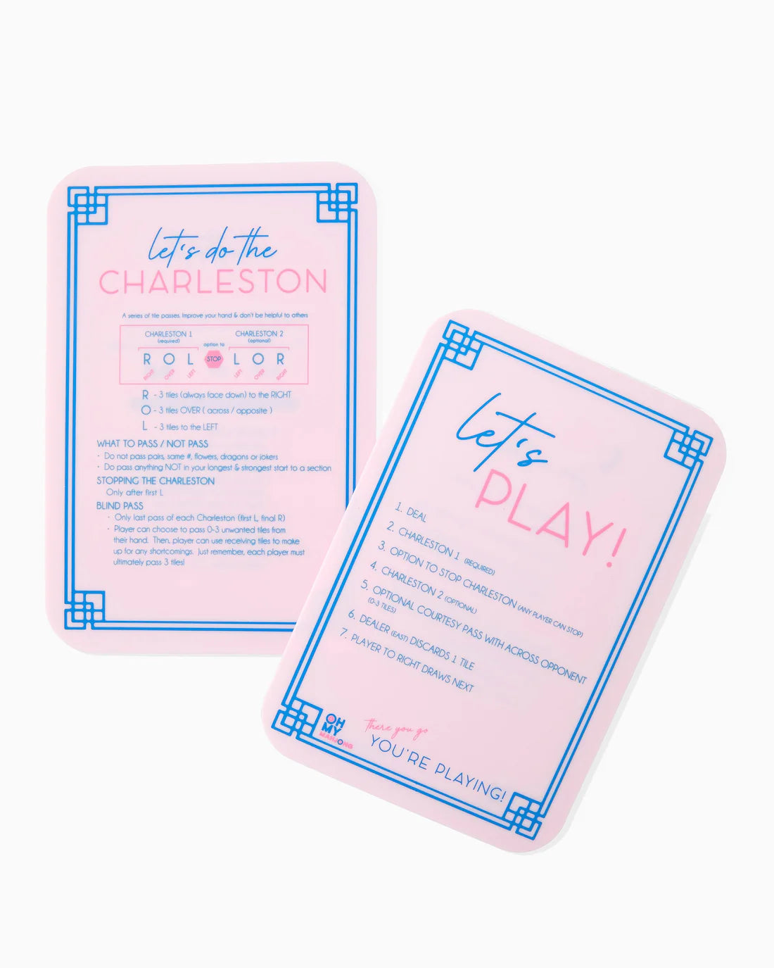 Light Pink Mahjong Tile Shufflers