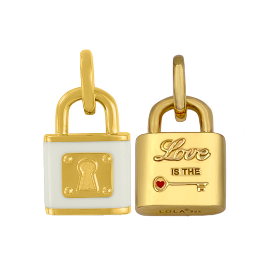 Love Lock Pendant Gold