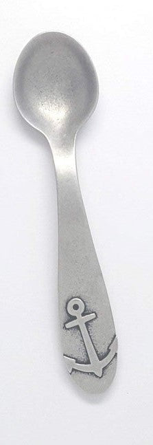 Baby Spoon with Anchor - Fine Pewter