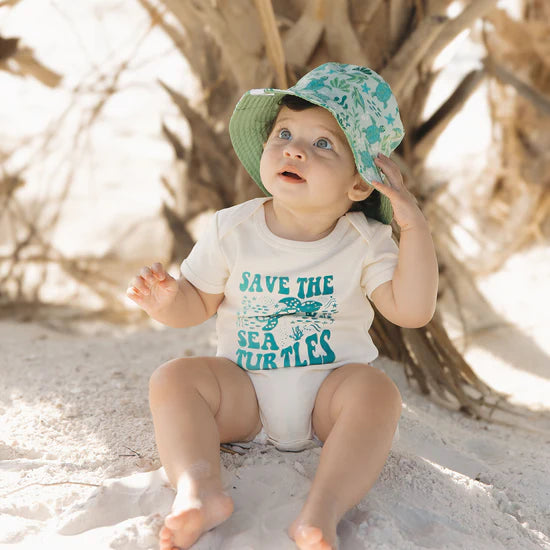 Save the Sea Turtles Cotton Baby Onesie