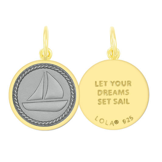 Sailboat Pendant All Gold