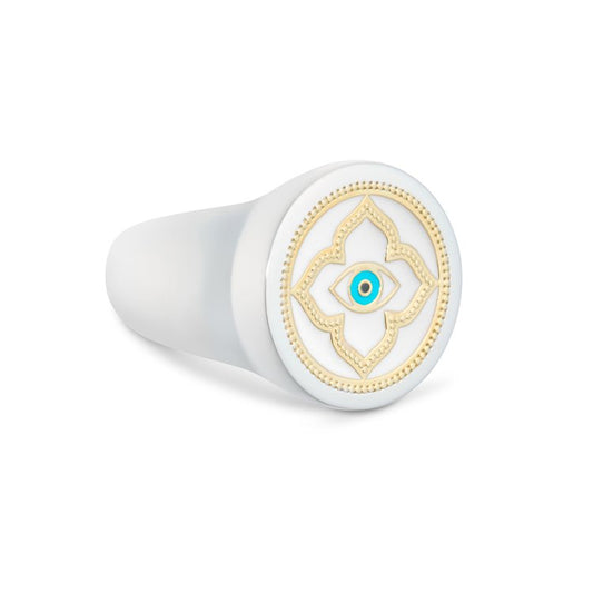 Evil Eye Gold Ring