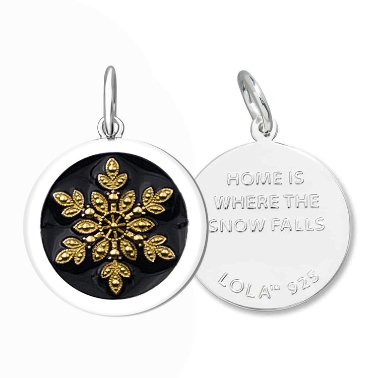 Snowflake Pendant Gold