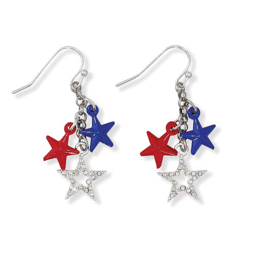 Stars Cluster w/ Crystals Earrings