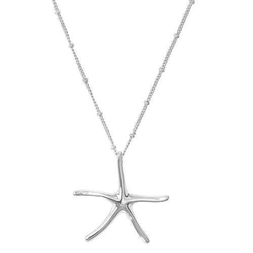 Classic Silver Starfish Necklace