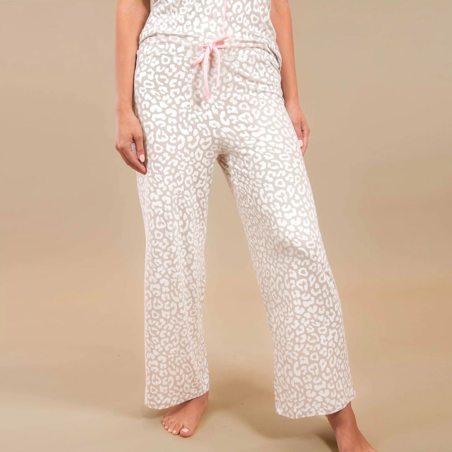 Taupe Leopard Women's Pajama Pants