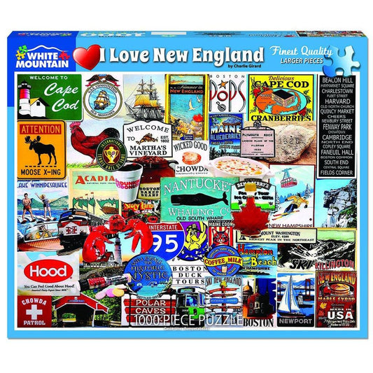 I Love New England 1000 Piece Puzzle