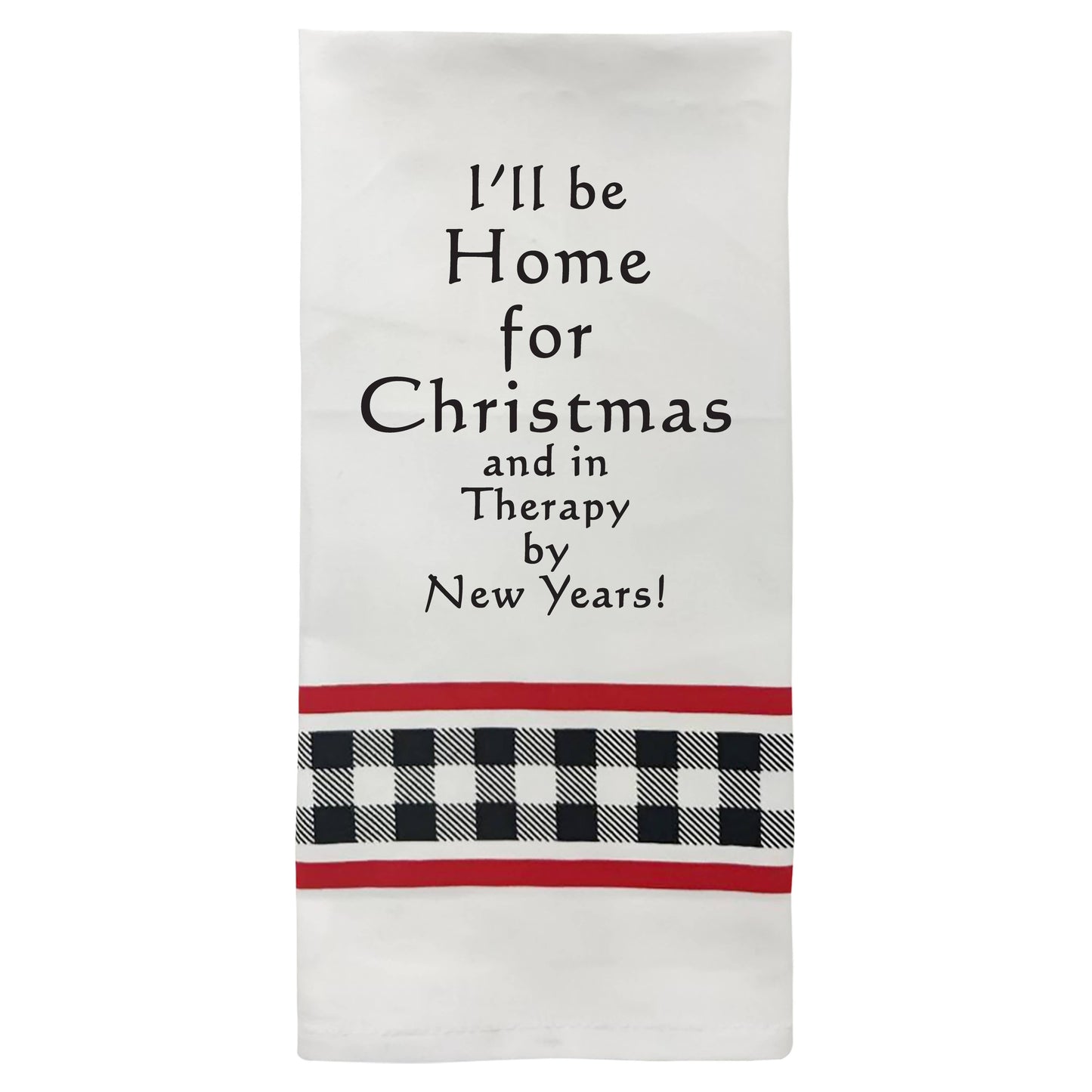 I'll be home for Christmas Tea Towel