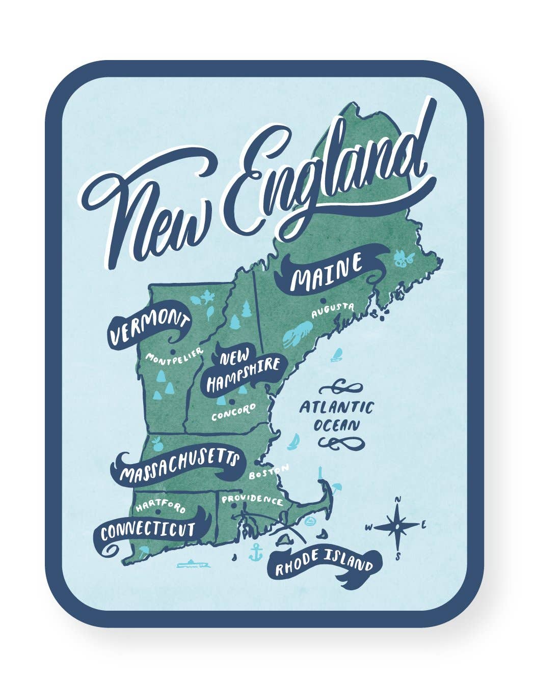 New England Sticker