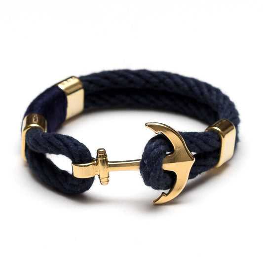 Waverly Bracelet - Navy/Navy/Gold