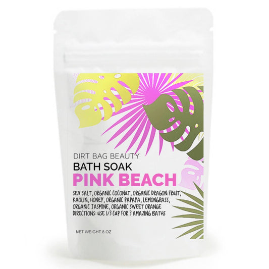 Organic Bath Soak Pink Beach 8oz.