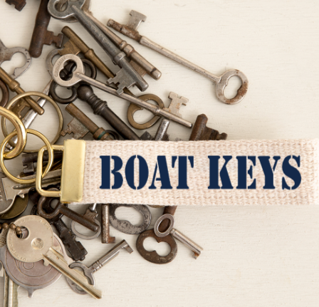 Keychain boat keys