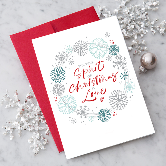 NEW! "The True Spirit of Christmas is Love" Greeting Card