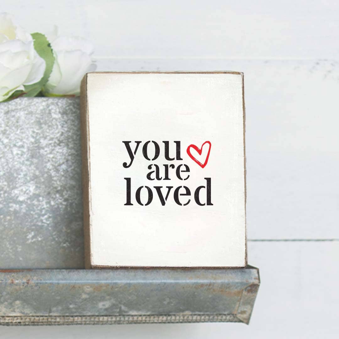 You Are Loved Decorative Wooden Block