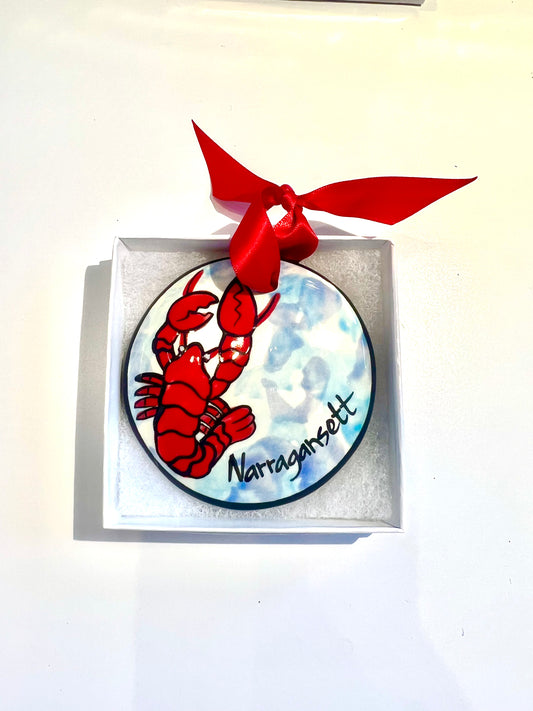 Lobster: Narragansett Hand-Painted Ornament