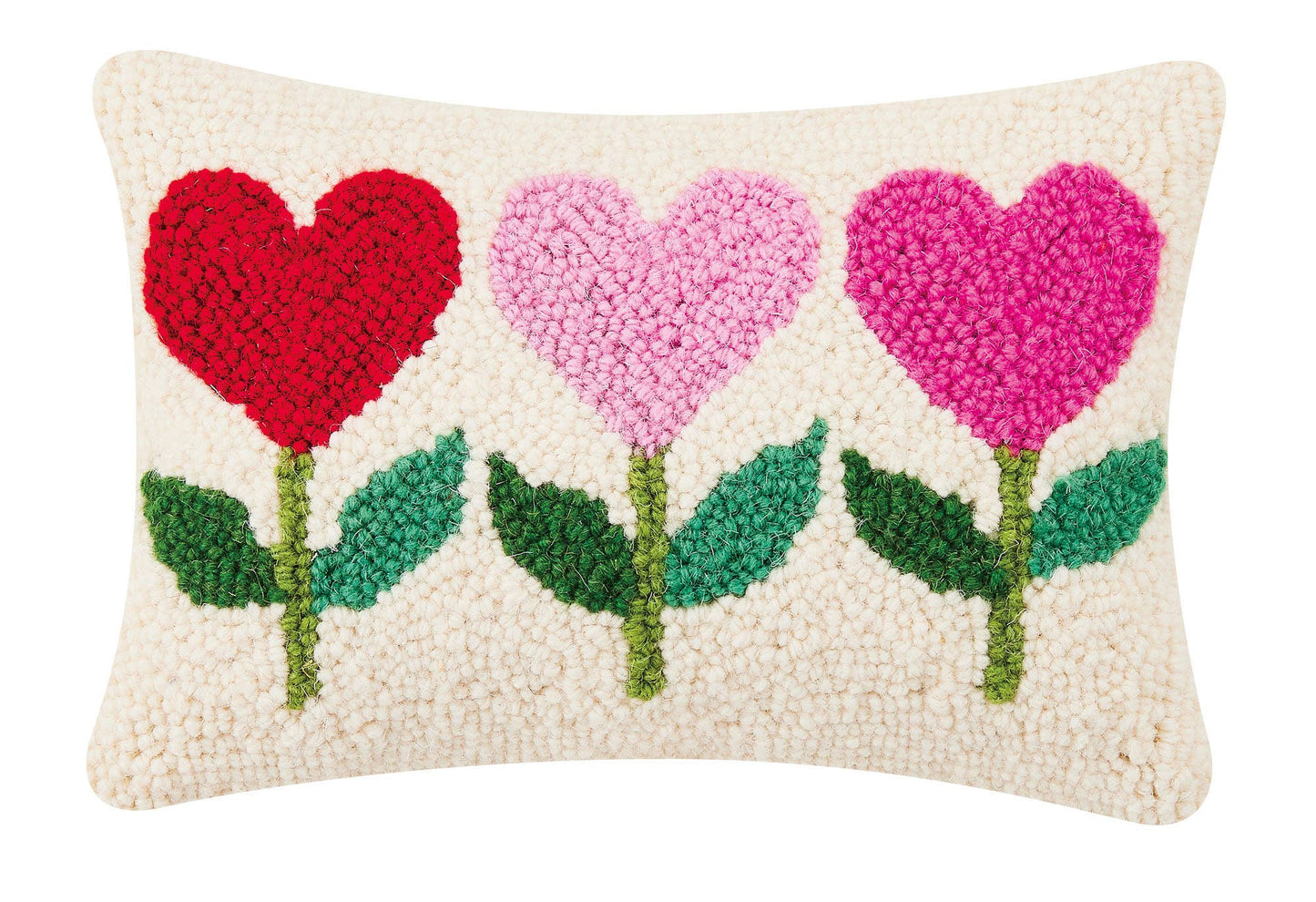 Heart Flowers Hook Pillow