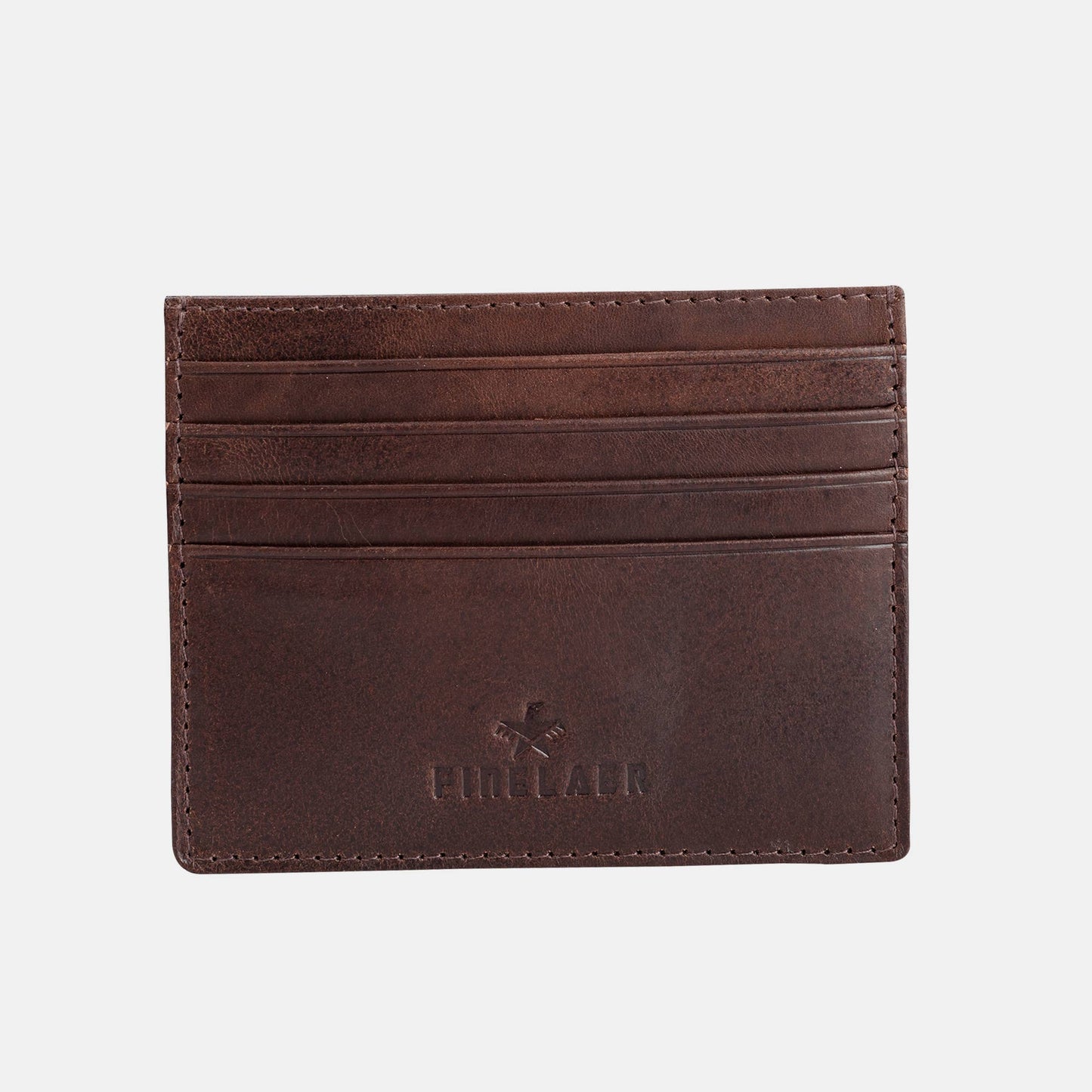 Dark Brown Leather Slim Front pocket Wallet