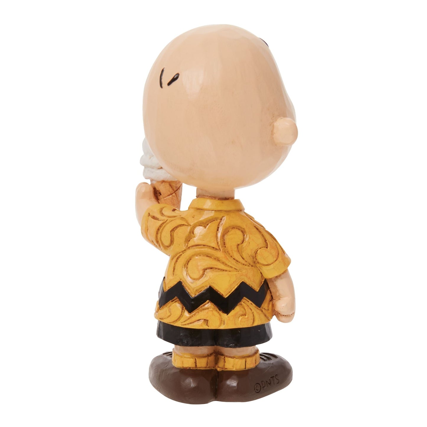 Jim Shore Peanuts Mini Charlie Brown With Ice Cream Cone Figurine, 3.25"