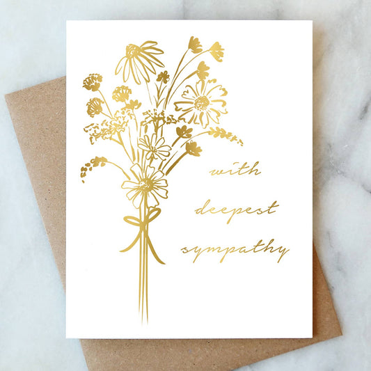 Bouquet Sympathy Card