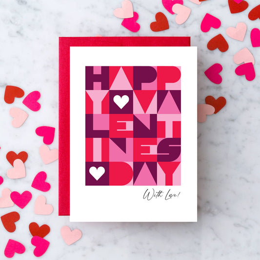 LV64 -  "Mod Love" Valentine's Day Greeting Card