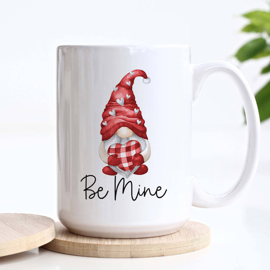 Gnome Be Mine Valentine's Day Ceramic Mug