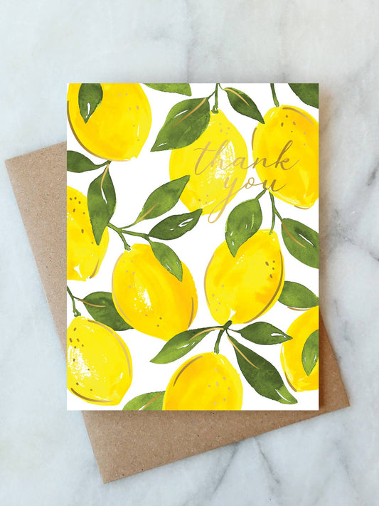 Lemon Thank You Card