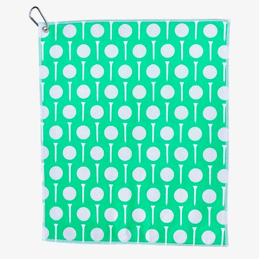 Golf Balls and Golf Tees Microfiber Golf Towel