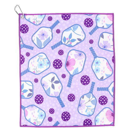 Purple Pickleball Towel
