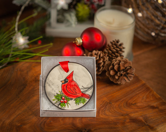 Cardinal Hand-Painted Ornament