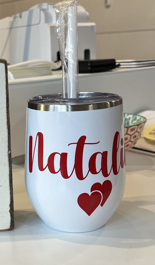 Personalized Wine Tumbler 12 Ounce