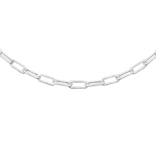 Oval Chain Silver, 3.5mm (Paperclip)
