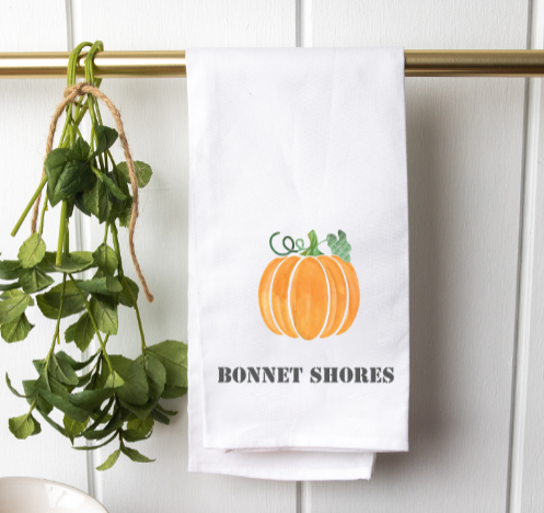 Bonnet Shores Single Pumpkin Tea Towel