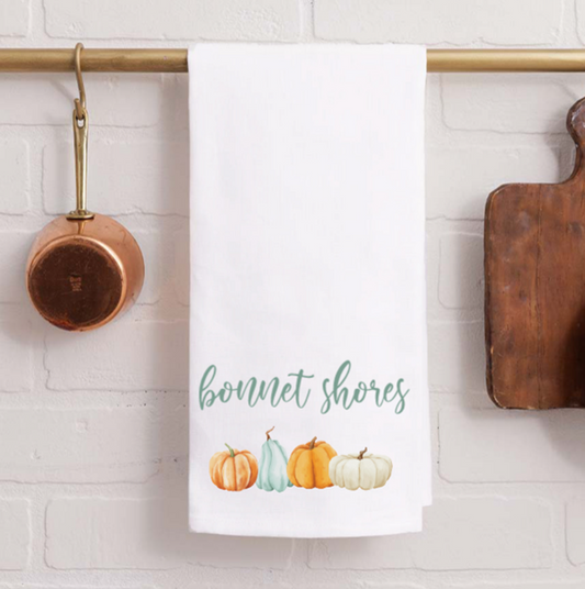 Bonnet Shores Pumpkins Tea Towel