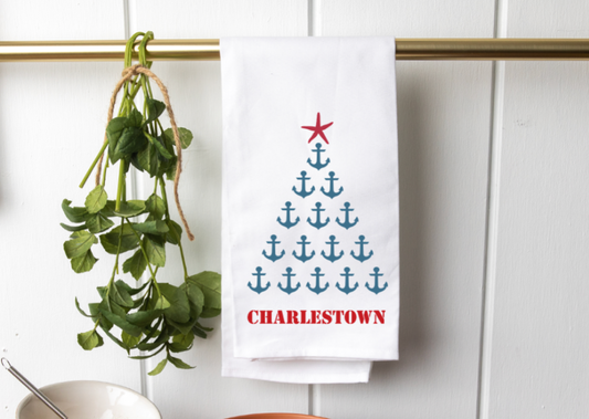 Anchor Tree Charlestown Tea Towel