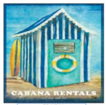 Cabana Rentals Ceramic Coaster