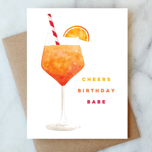 Aperol Spritz Birthday Card