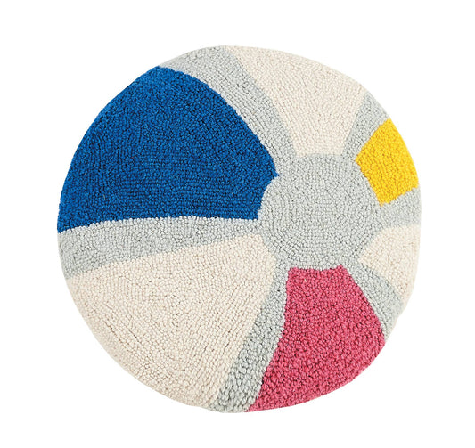 Beach Ball Round Hook Pillow by Ampersand
