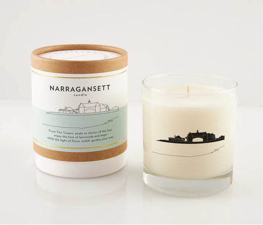 Narragansett Candle with Rocks Glass
