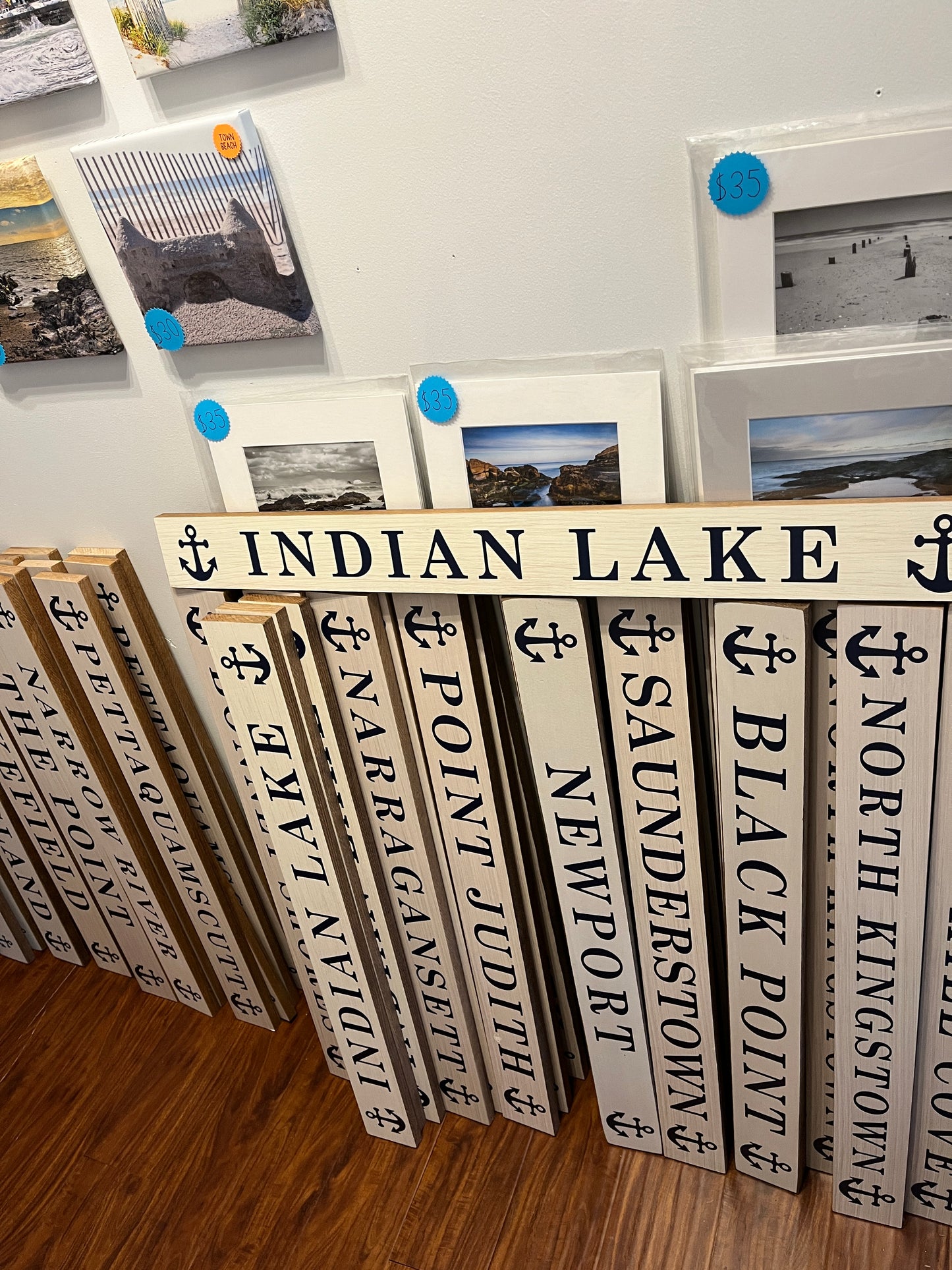 Indian Lake Anchor Barn Wood Sign