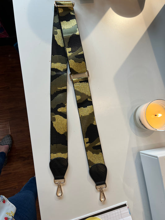 Khaki & Gold Camouflage Strap