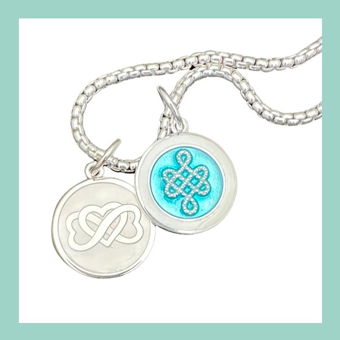 Mother & Daughter Silver Pendant