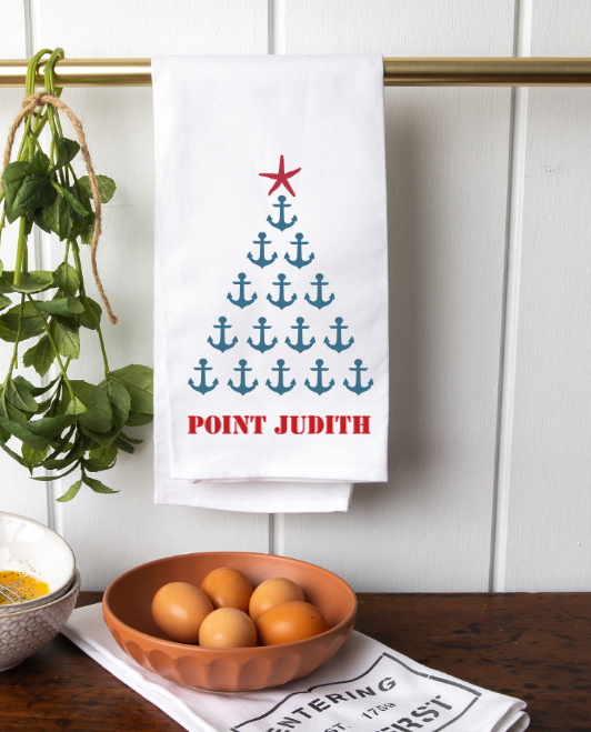 Anchor Tree Point Judith Tea Towel