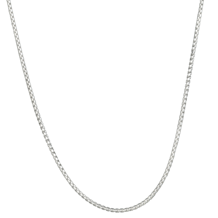 Rounded Box Chain Silver