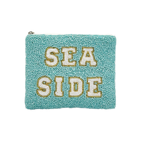 Sea Side Beaded Coin Pouch