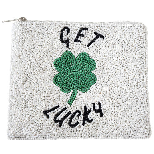 Get Lucky Beaded Coin Pouch