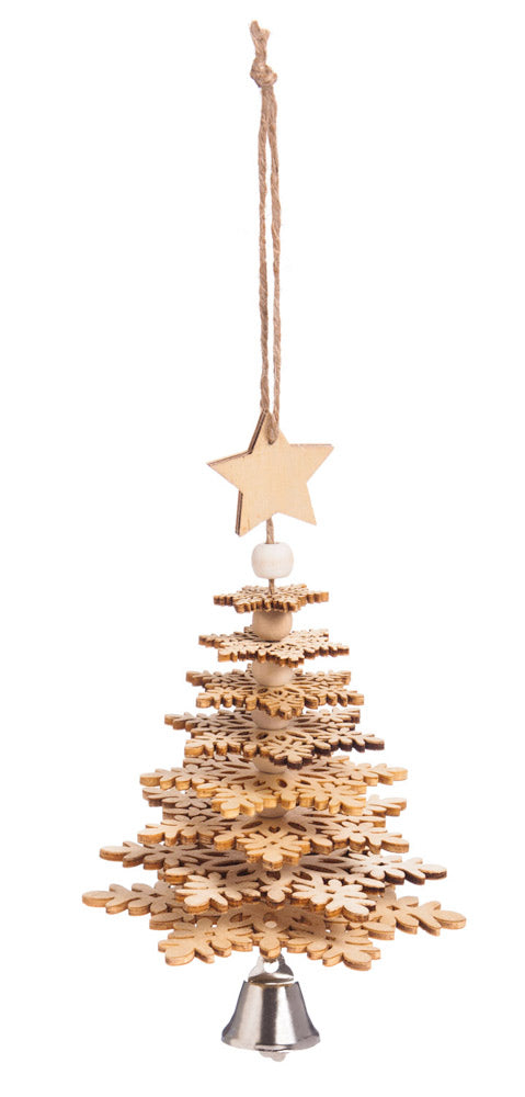 Wood Christmas Tree 3D Ornament